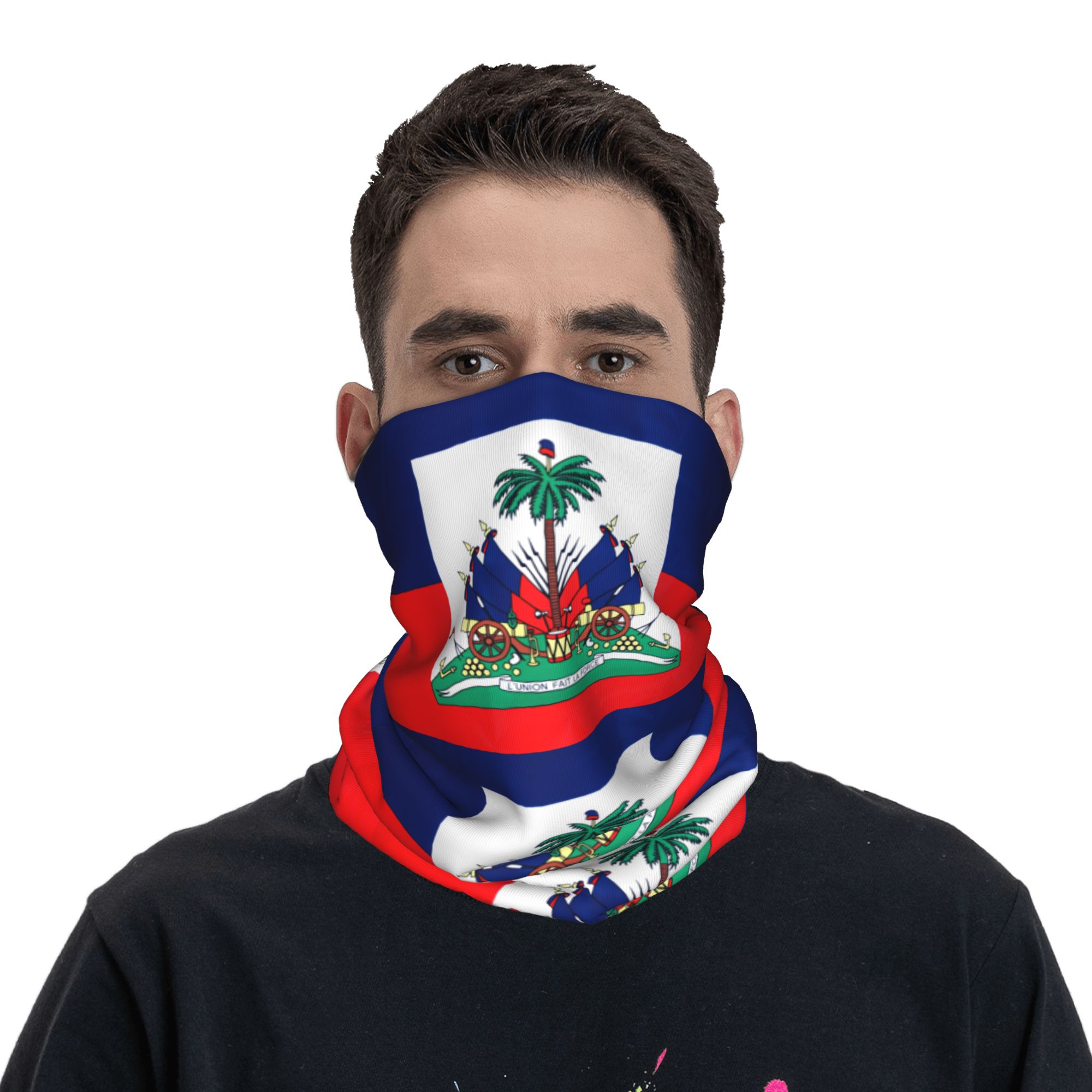 Outdoor Hunting Bike - Outdoor Sports Balaclava Haiti Flag Bicycle
