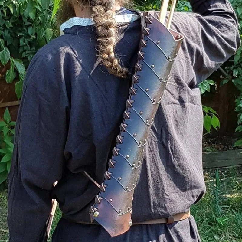 Quiver Arrow Back - Medieval Steampunk Archery Arrow Holder Bag