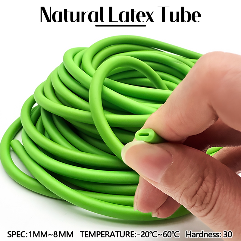 Outdoor Hunting Launcher - Green Latex Rubber Elastic Hose Freeze