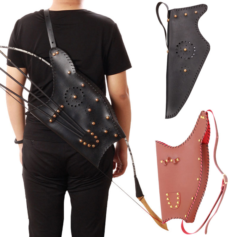 Quiver Arrow Back - Traditional PU Leather Archery Shoulder Back