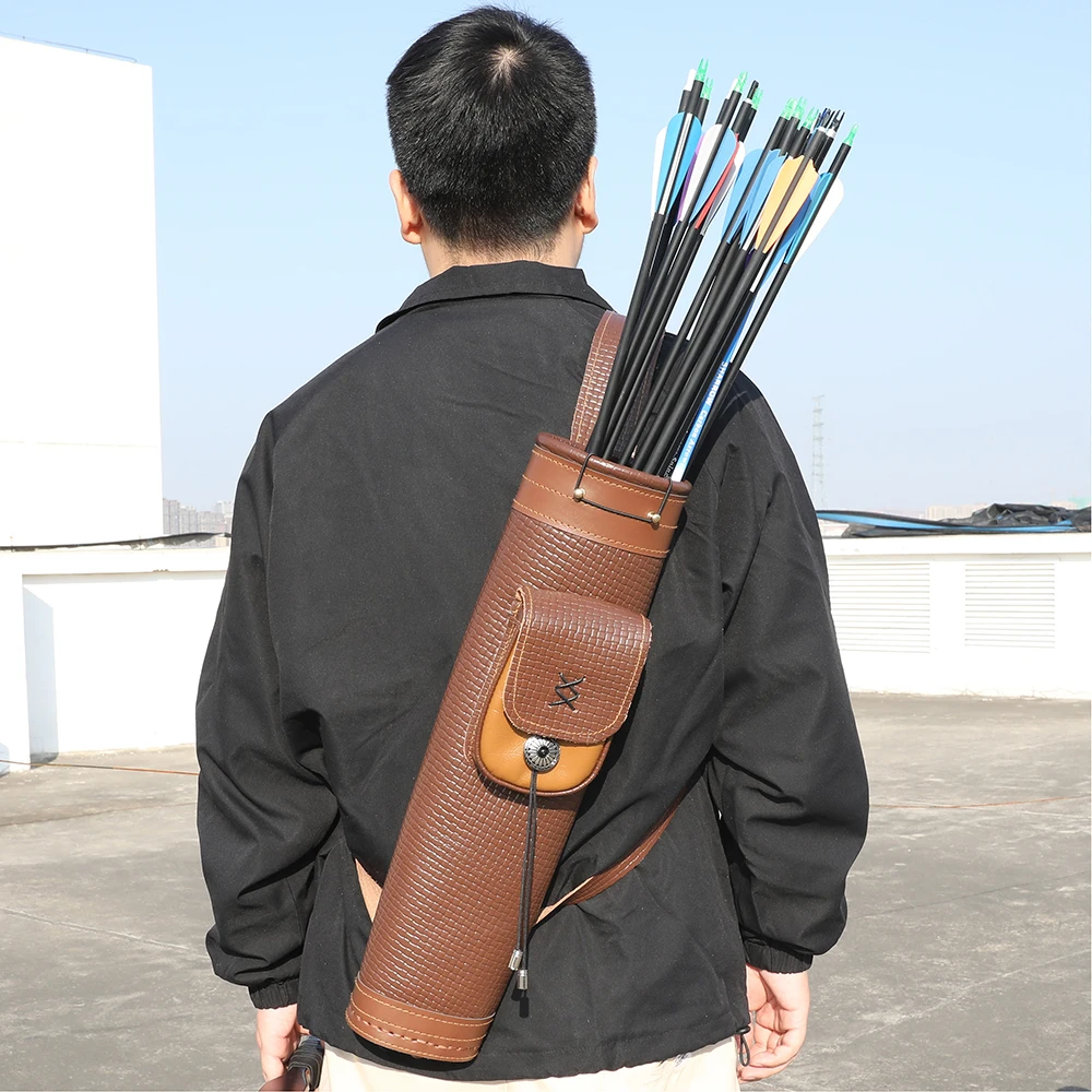 Cowhide Archery Arrow Quiver S - Quiver Arrow Back 评论和价格