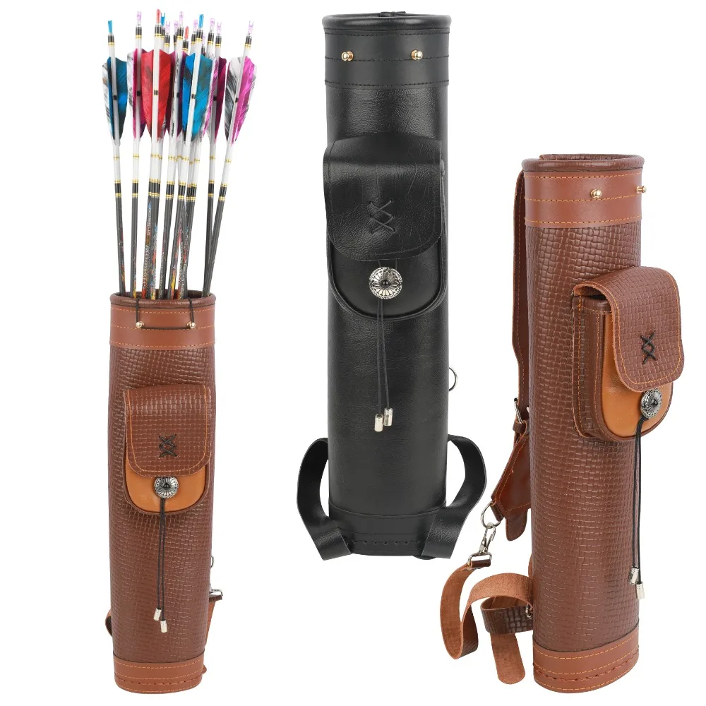 Cowhide Archery Arrow Quiver S - Quiver Arrow Back 评论和价格