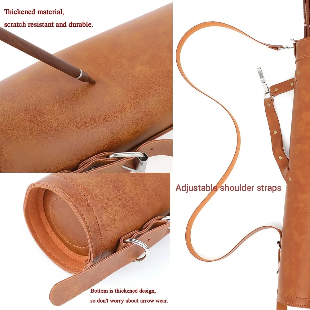 1pc Traditional PU Leather Bac - Quiver Arrow Back 评论和价格