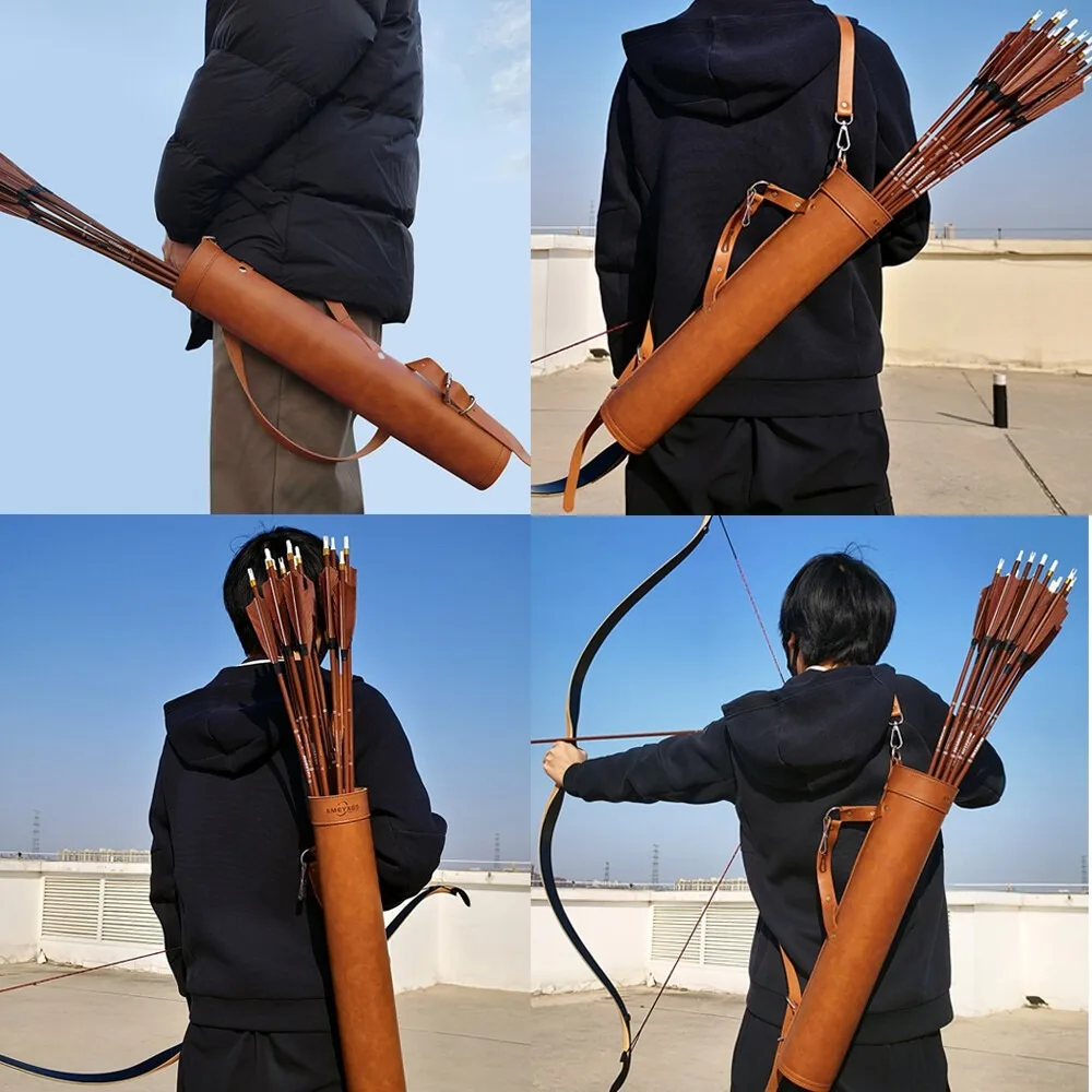 1pc Traditional PU Leather Bac - Quiver Arrow Back 评论和价格