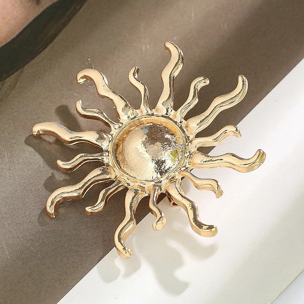 Sunburst Flower Alloy Brooch R - Hunting Outdoor Rug 评论和价格