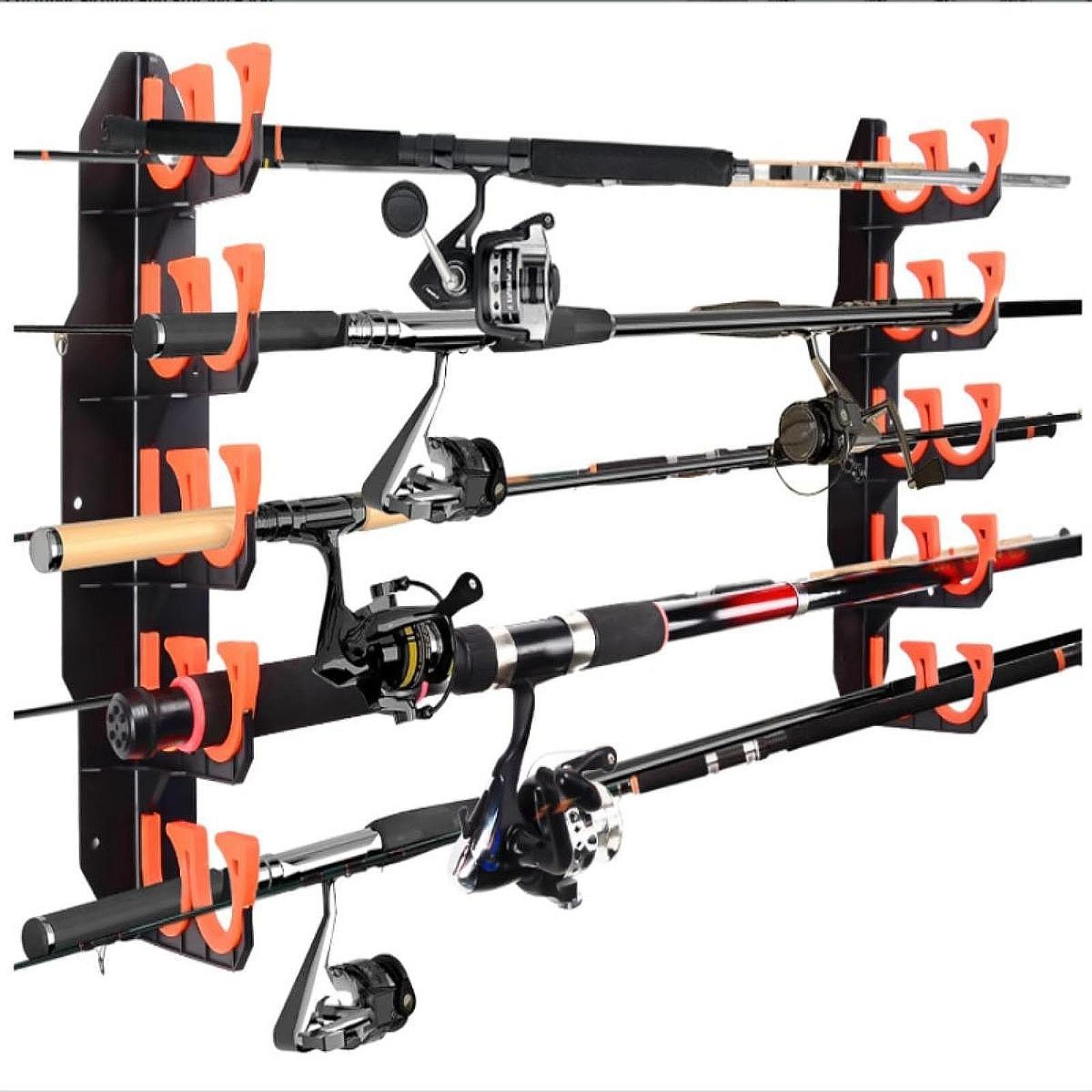 Garage Fishing Pole Holder Wal - Outdoor Hunting Gear Store 评论和价格