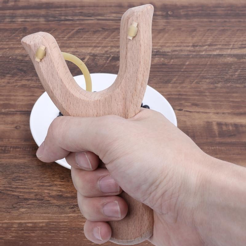 Natural Wooden With Rubber Ban - Outdoor Hunting Launcher 评论和价格