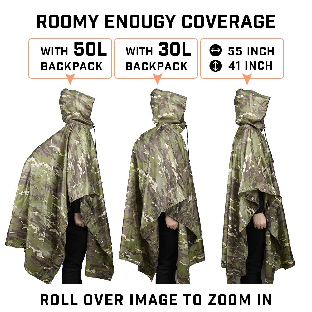 Tactical Raincoat Breathable O - Outdoor Hunting Prints 评论和价格