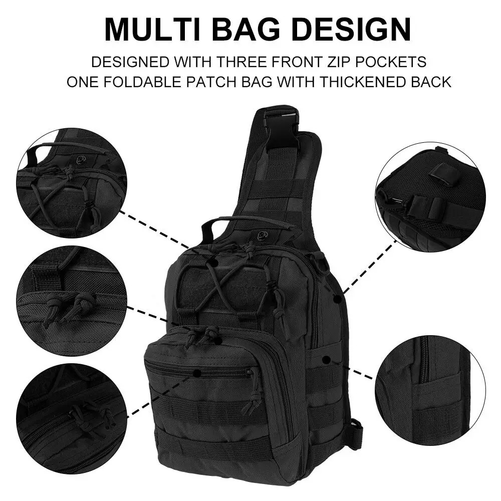 Waterproof Crossbody Chest Bag - Outdoor Hunting Bike 评论和价格