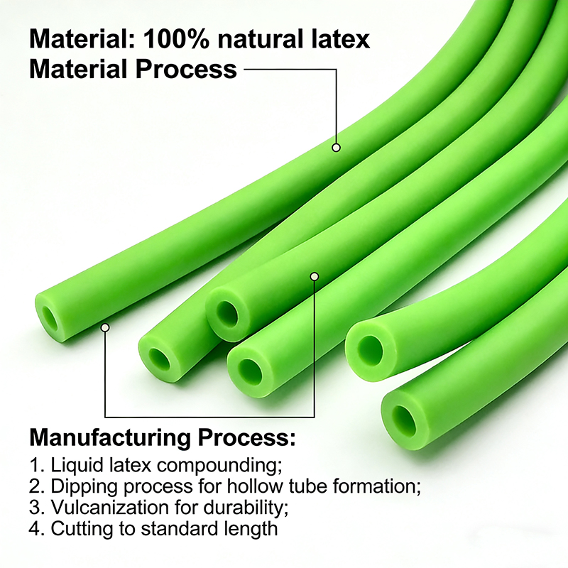 Green Latex Rubber Elastic Hos - Outdoor Hunting Launcher 评论和价格