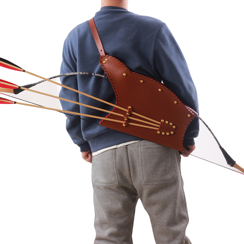 Traditional PU Leather Archery - Quiver Arrow Back 评论和价格