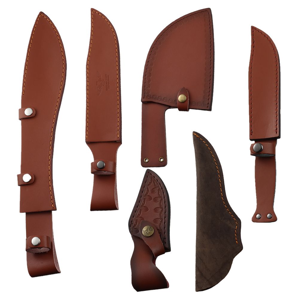 Brown Leather Sheath Holder Po - Hunting Knife Outdoor 评论和价格