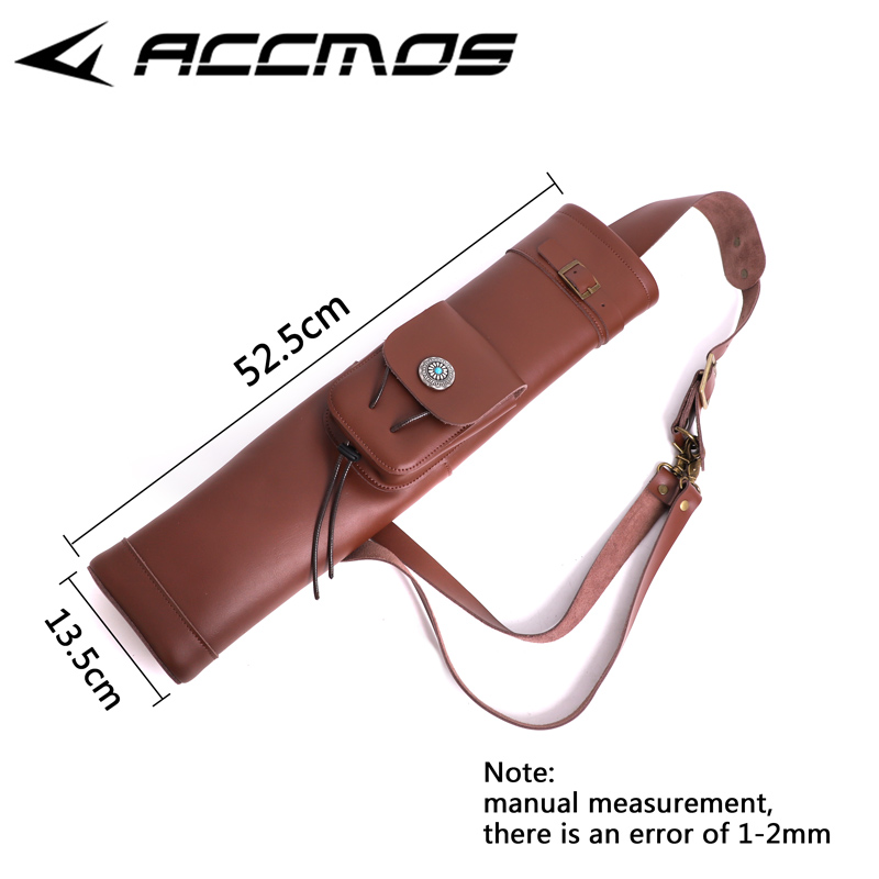 Archery Cowhide Leather Horseb - Quiver Arrow Back 评论和价格