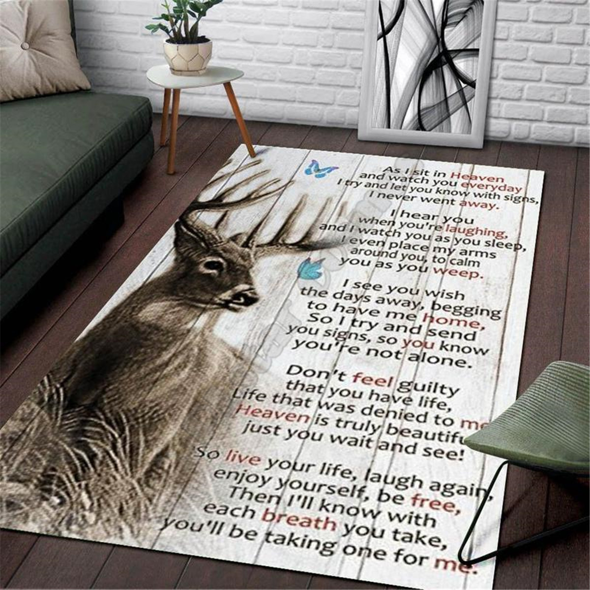 Deer Hunting Area Rug 3d print - Hunting Outdoor Rug 评论和价格
