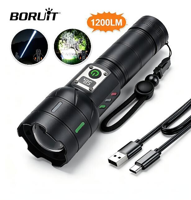 BORUiT A15 Flashlight Digital  - Outdoor Hunting Bike 评论和价格